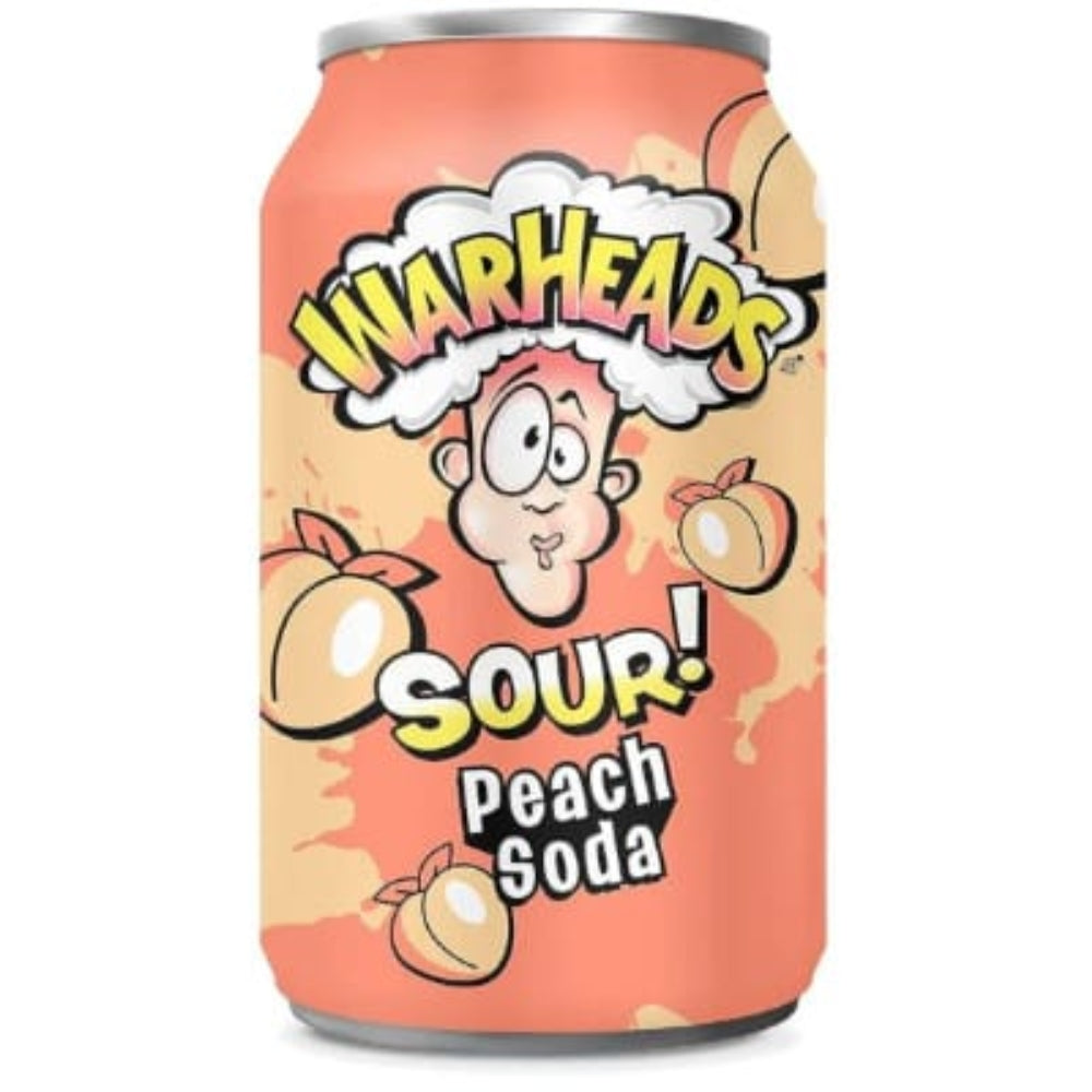 Warheads – Peach Sour Soda 355ml Dose
